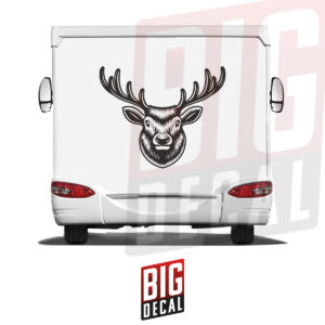 Deer Decal Caravan Vinyl Decals 47x38 in