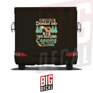 Camping Decal Caravan Wrap Decals 38x47 in