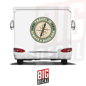 Compass Decal Caravan Wrap Decals 43x43 in