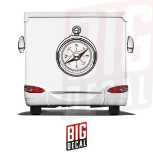 Compass Decal Caravan Vinyl Decals 38x47 in