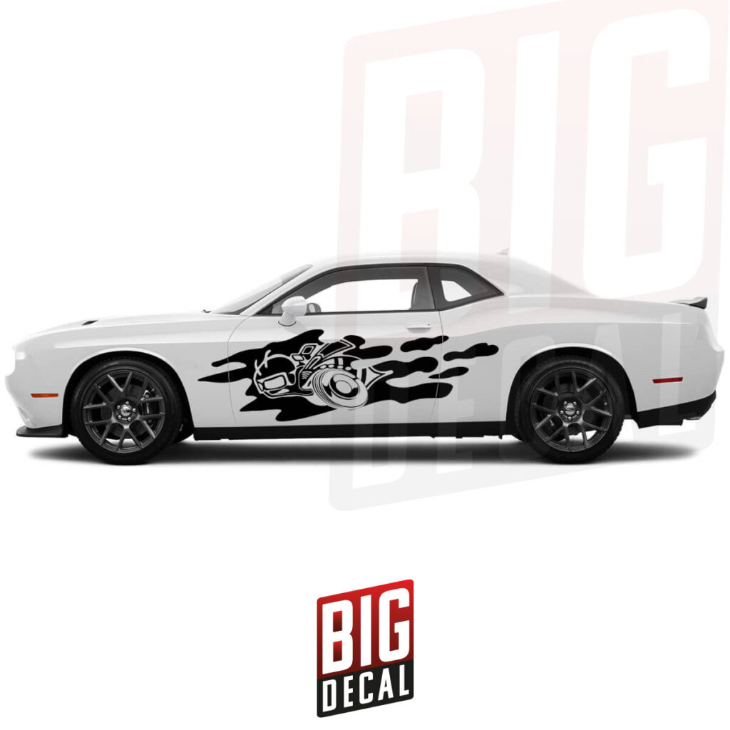 Rumble Bee Splash Decals For Dodge Challenger Or Charger Side Vinyl Decal Big Car Decal 9921