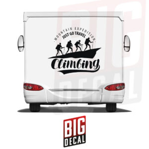 Climbing Decal - Travel Decal - Caravan Vinyl Decals 45x39 in