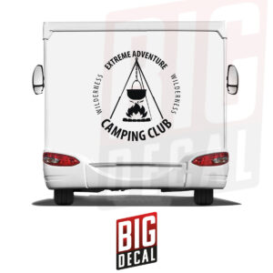 Camping Decal Decal - Adventure Decal - Caravan Vinyl Decals 43x45 in