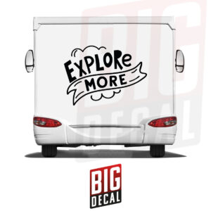Explore More Decal - Caravan Vinyl Decals 43x31 in