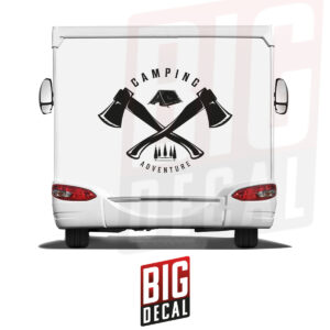 Camping Decal Tree Decal Caravan Vinyl Decals 47x36